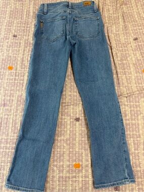 PAIGE Light Blue Denim Jeans with White Label